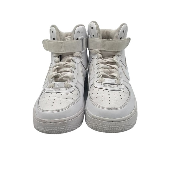 Nike White Air Force 1 LE High Top Sneakers Size 5 Youth - Picture 3 of 8